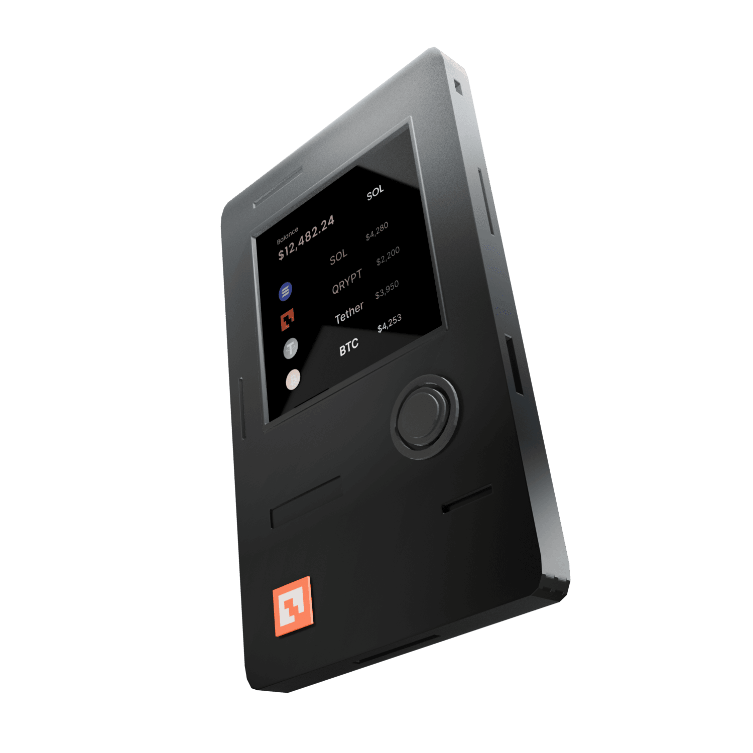 Qrypt cold wallet in use